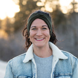 Stirnband ANNI Merino – Olivgrün