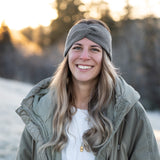 Stirnband ANNI Merino – Nebelgrau