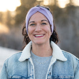 Stirnband ANNI Merino – Fliederlila