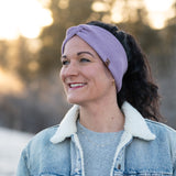 Stirnband ANNI Merino – Fliederlila