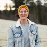 Stirnband ANNI Merino – Ockergelb