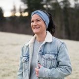 Stirnband ANNI Merino – Eisblau