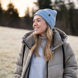 Mütze SAM Merino – Eisblau