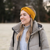 Stirnband ANNI Merino – Ockergelb