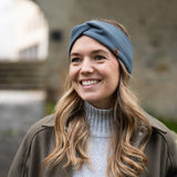 Stirnband ELLA Bio-Baumwolle – Mondgrau