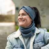 Stirnband ELLA Bio-Baumwolle – Mondgrau
