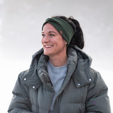 Stirnband ANNI Merino – Moosgrün