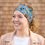 Haarband FLORI Bio-Baumwolle – Türkisblau