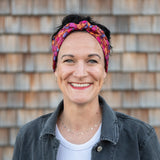 Tuch BANDANA – Flora pinkrot