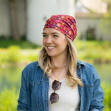 Tuch BANDANA – Flora pinkrot