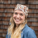Tuch BANDANA – Flora cremeorange