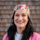 Tuch BANDANA – Flora apricot