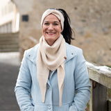 DREIECKSSCHAL Merino – Beige