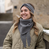 DREIECKSSCHAL Merino – Nebelgrau