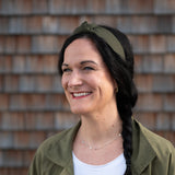 Haarreif KNOTEN – Olivgrün