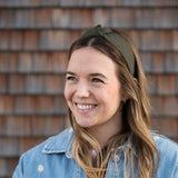 Haarreif KNOTEN – Olivgrün