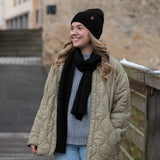 Mütze BIBERKOPF Merino – Schwarz