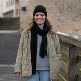 Mütze BIBERKOPF Merino – Schwarz