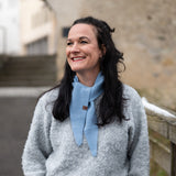 Schal SOPHIE Merino – Eisblau