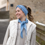 Schal SOPHIE Merino – Eisblau