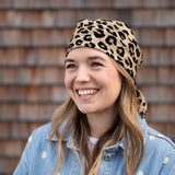 Tuch BANDANA - Leo beige