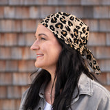 Tuch BANDANA - Leo beige