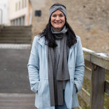 Schal UNI Merino – Nebelgrau