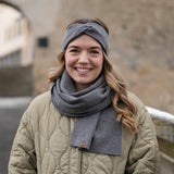 Schal UNI Merino – Nebelgrau