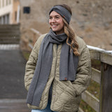 Schal UNI Merino – Nebelgrau
